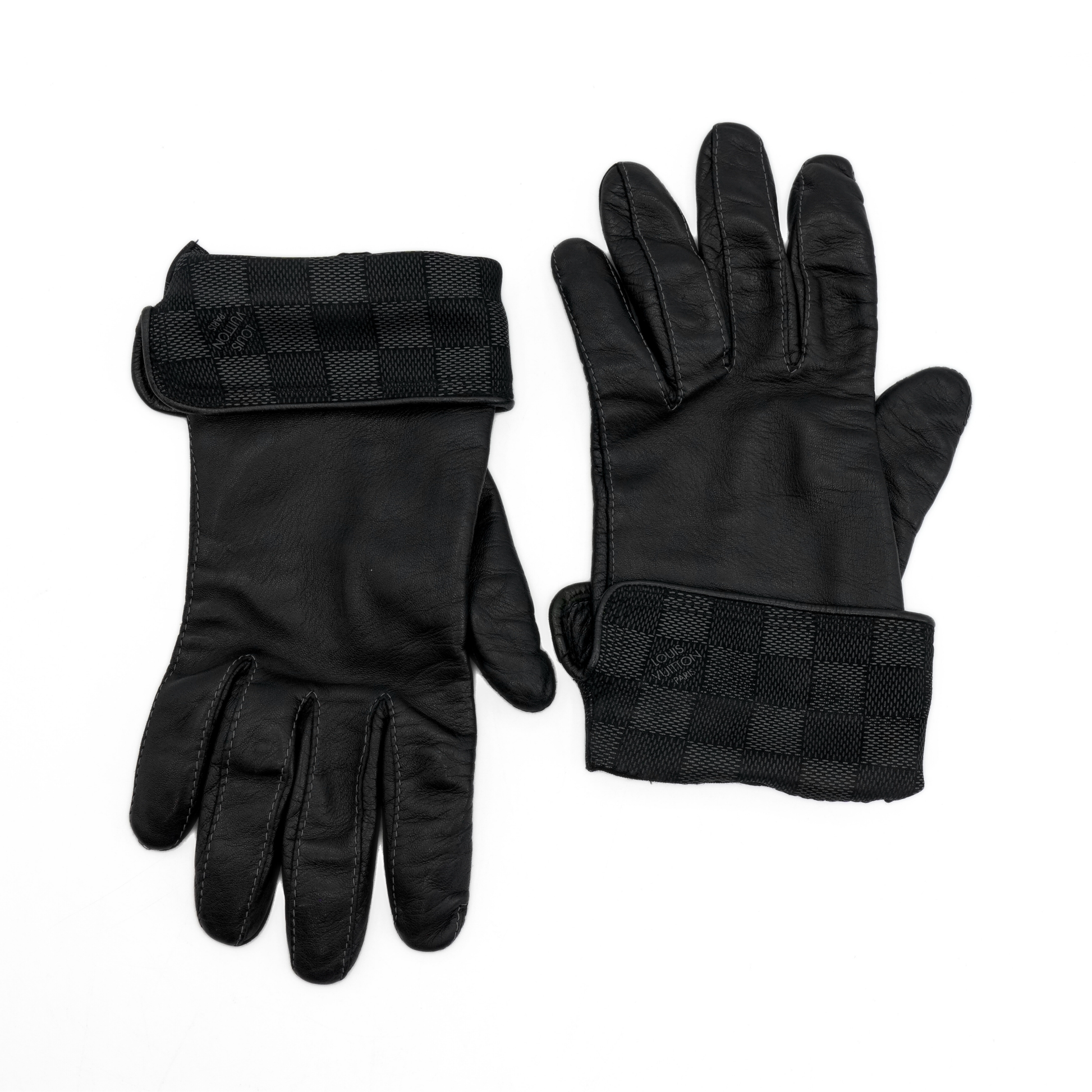 Louis Vuitton Leather Gloves Fashion Accessory
