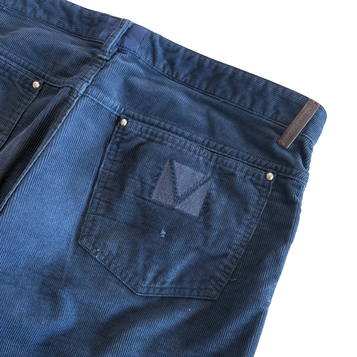 Louis Vuitton Corduroy Pants - Men's 34 Blue Corduroy Pants Mens