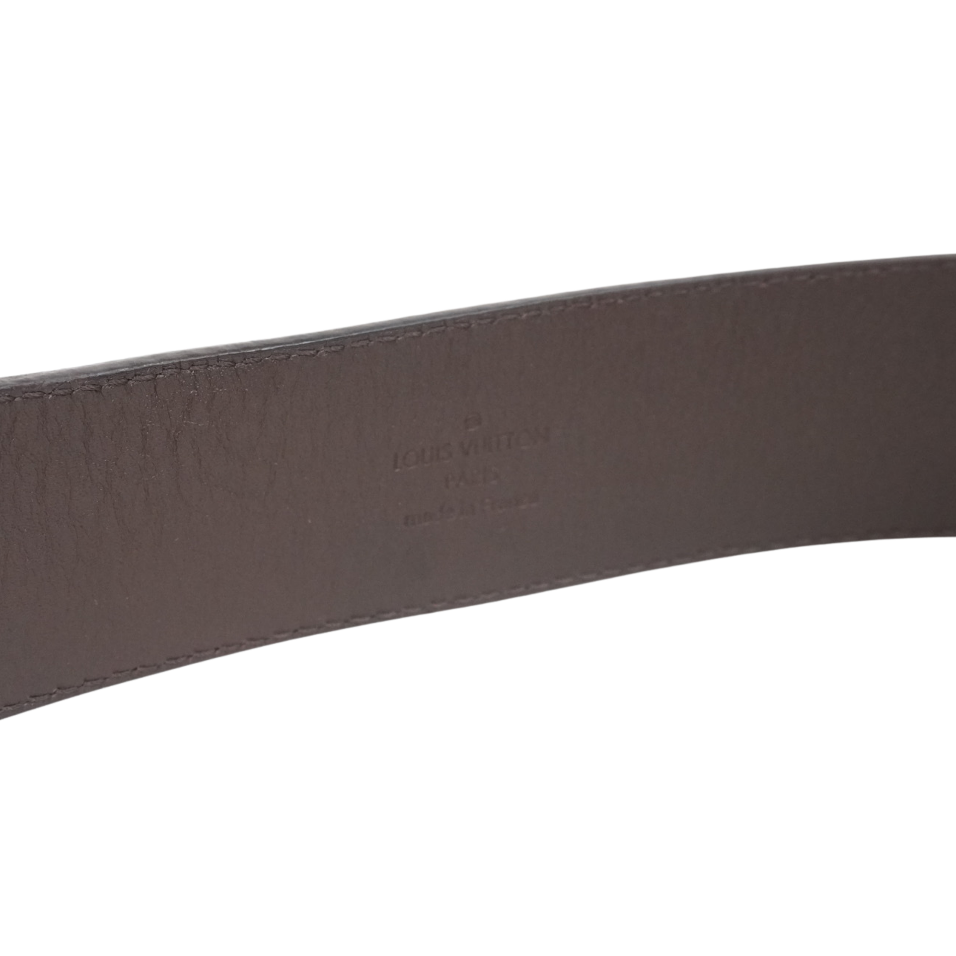 Louis Vuitton 'Damier Ebene' Belt - 90/36