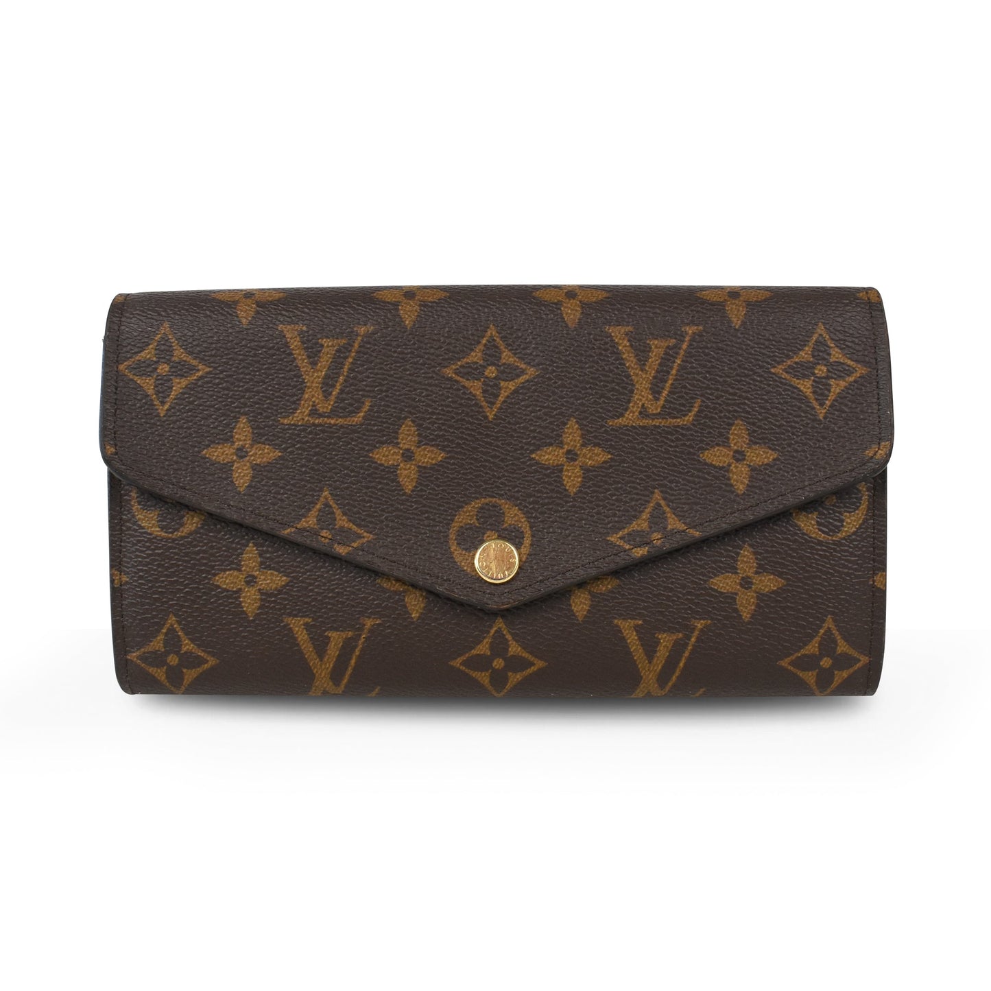 Louis Vuitton 'Sarah' Wallet Brown Canvas