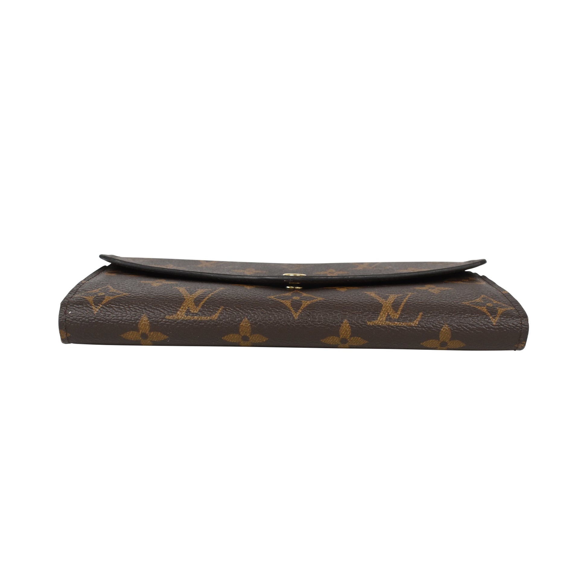 Louis Vuitton 'Sarah' Wallet Brown Canvas