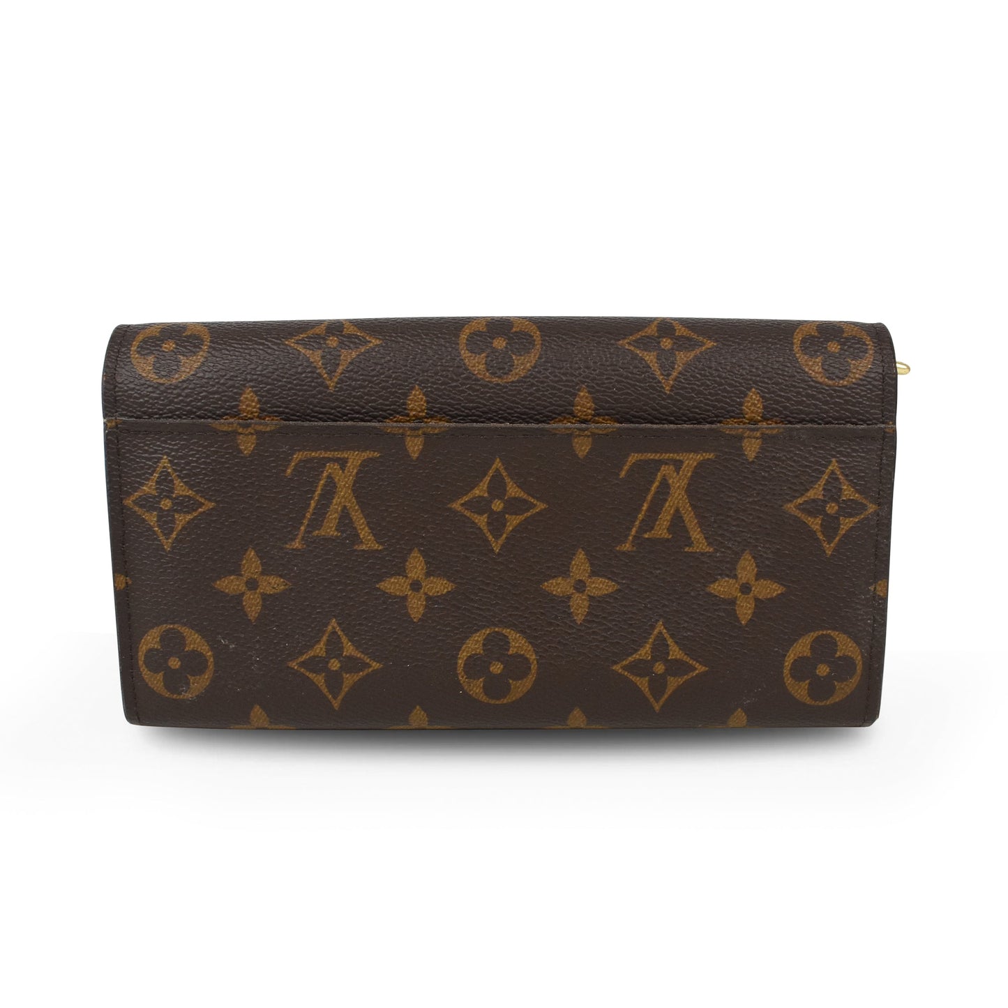 Louis Vuitton 'Sarah' Wallet Brown Canvas