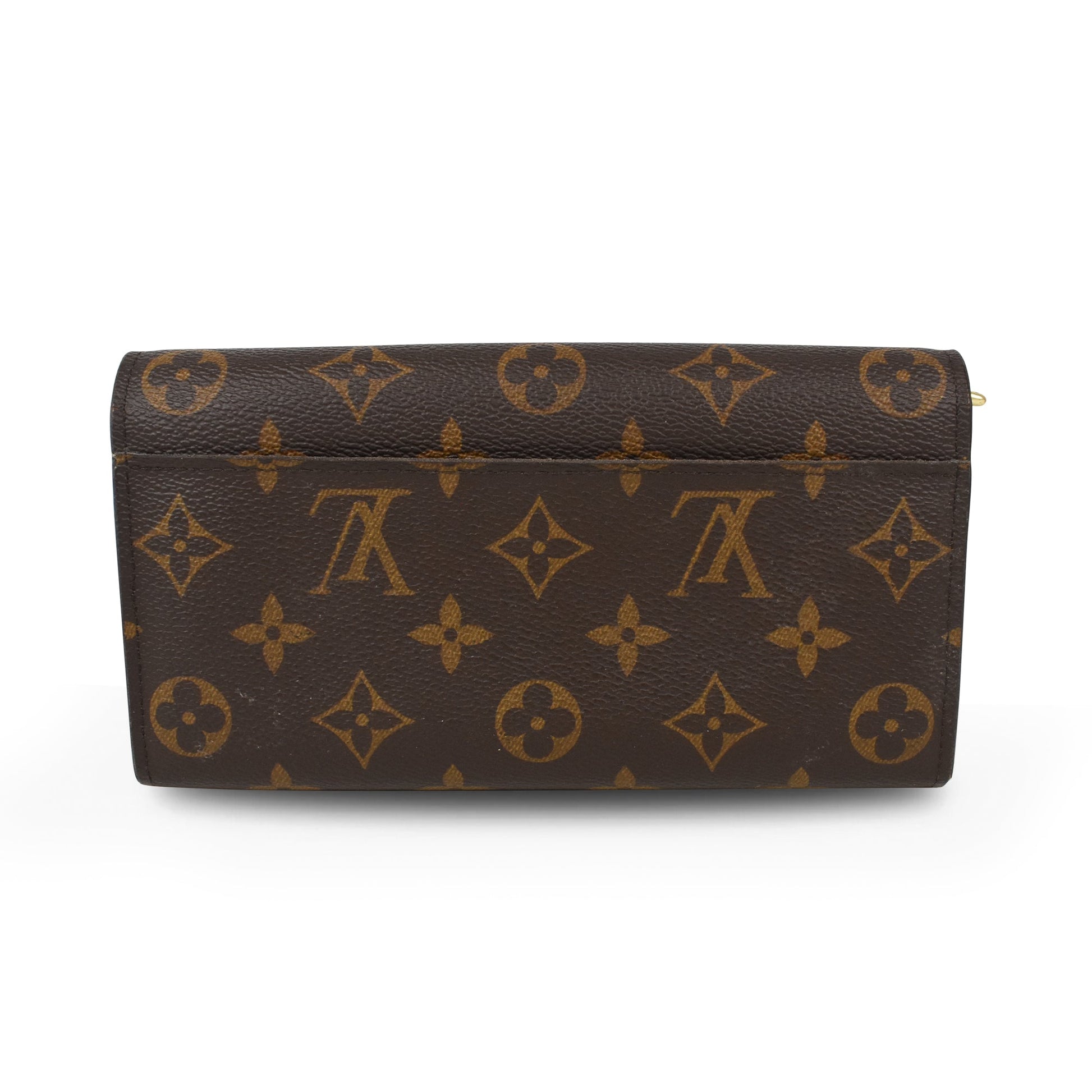 Louis Vuitton 'Sarah' Wallet Brown Canvas