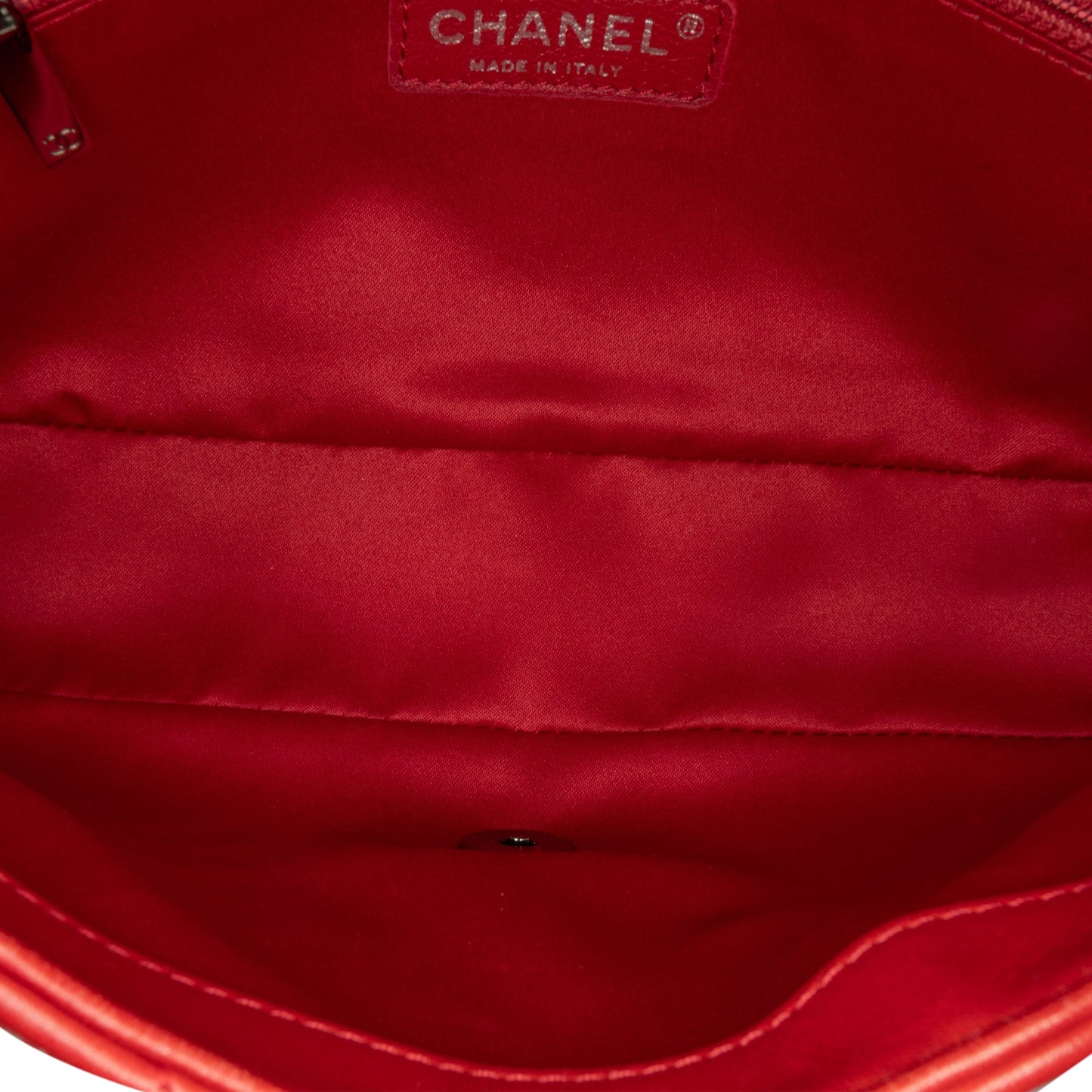 Red Chanel Medium Lambskin CC Crossing Flap Shoulder Bag