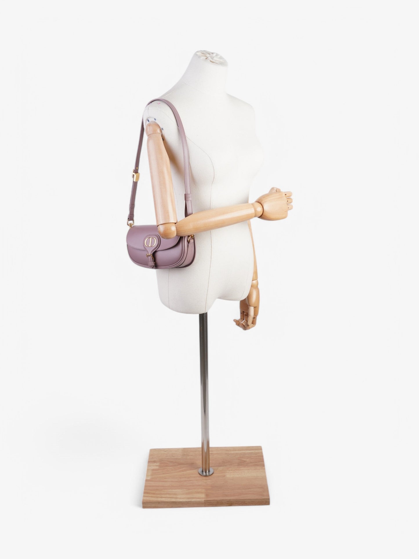 Dior Christian Bobby East West Lilac Calfskin Shoulder Bag Leather