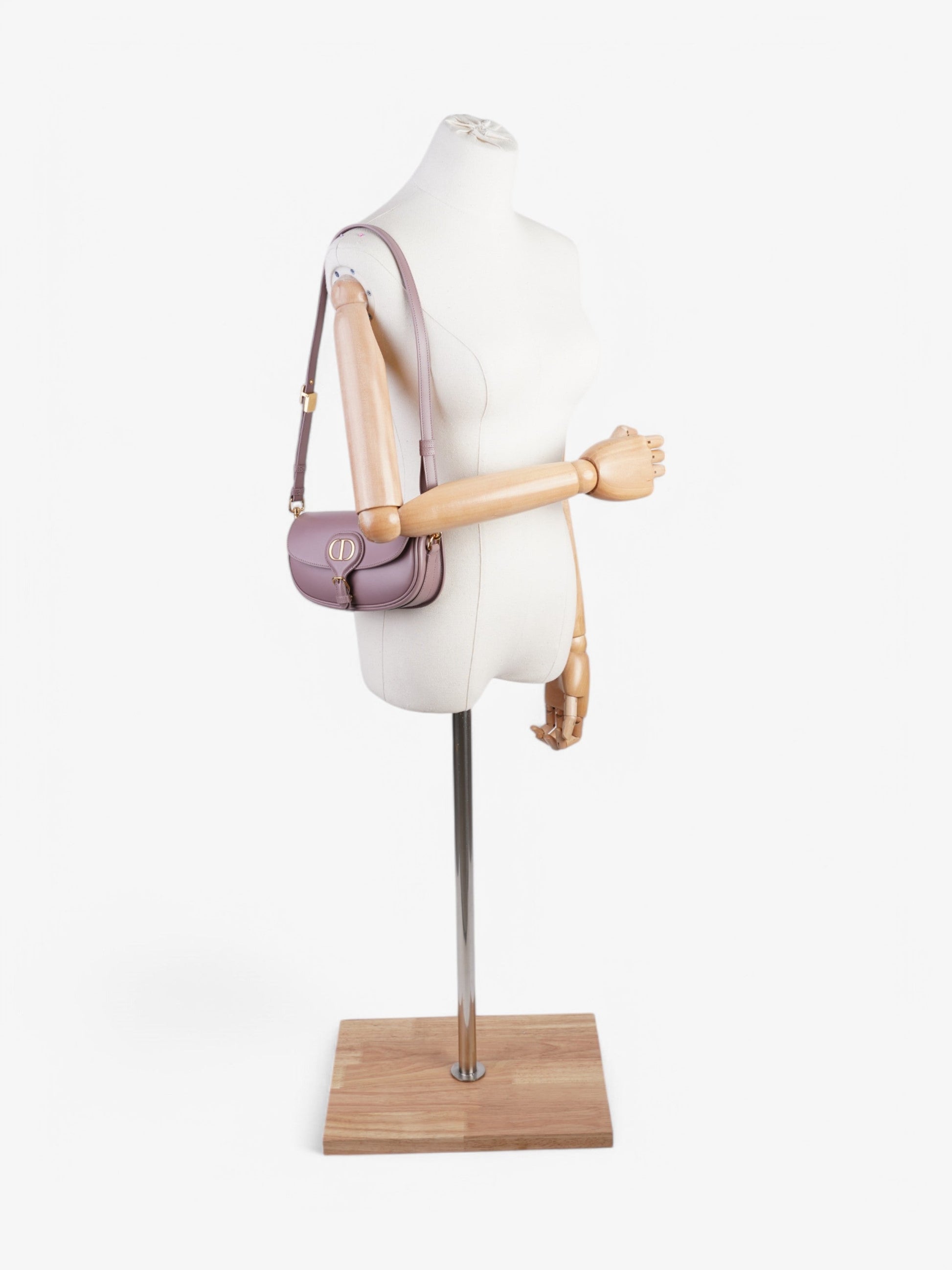 Dior Christian Bobby East West Lilac Calfskin Shoulder Bag Leather