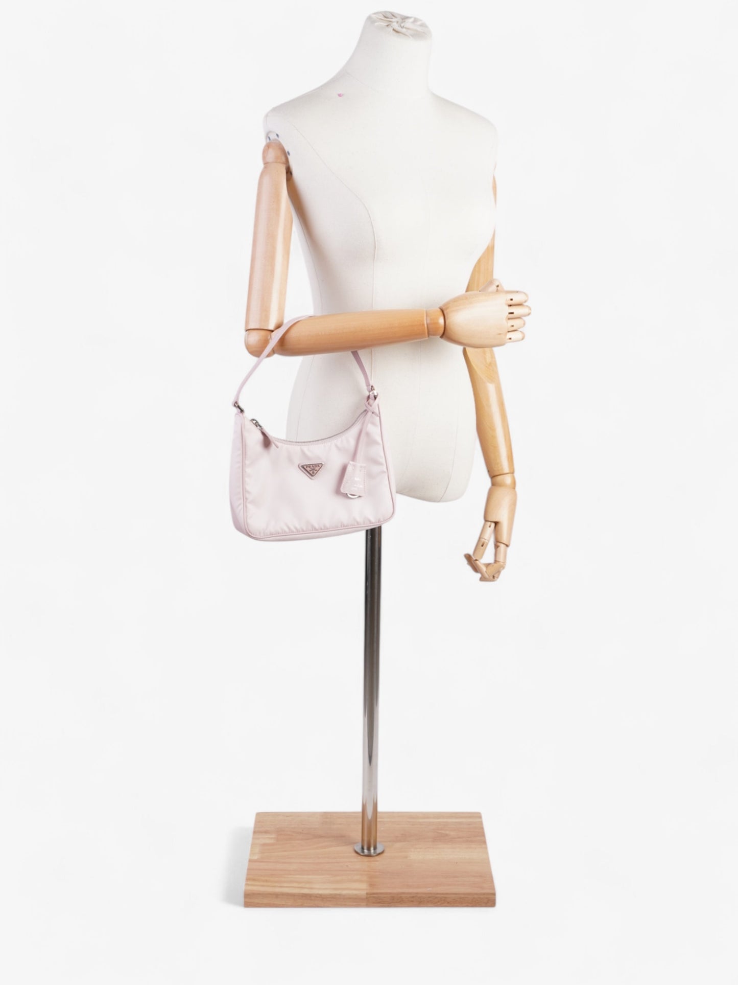 Prada Re Edition Shoulder Bag Nylon Pink Baby