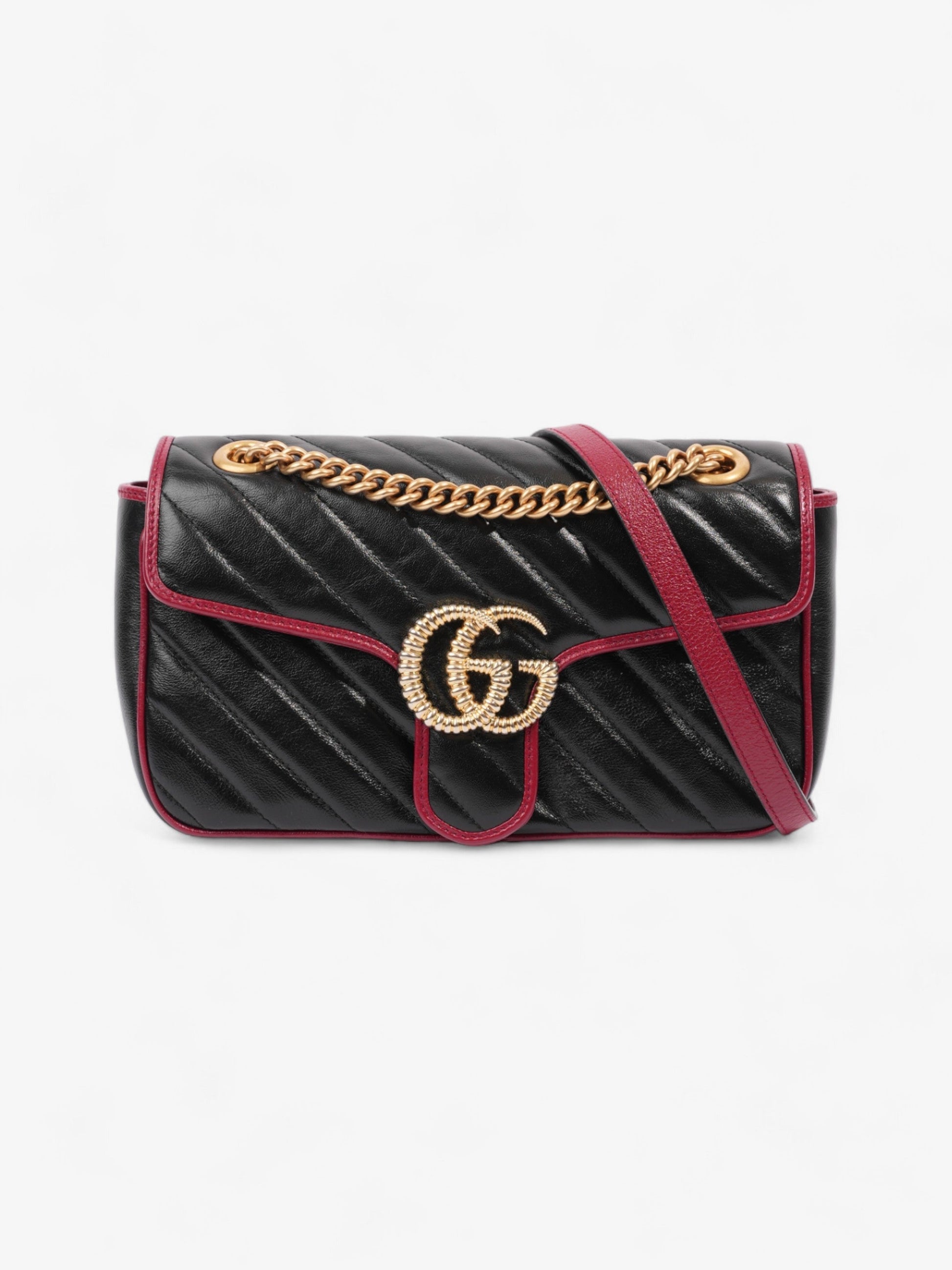 Gucci Marmont Flap Small Shoulder Bag Leather Black