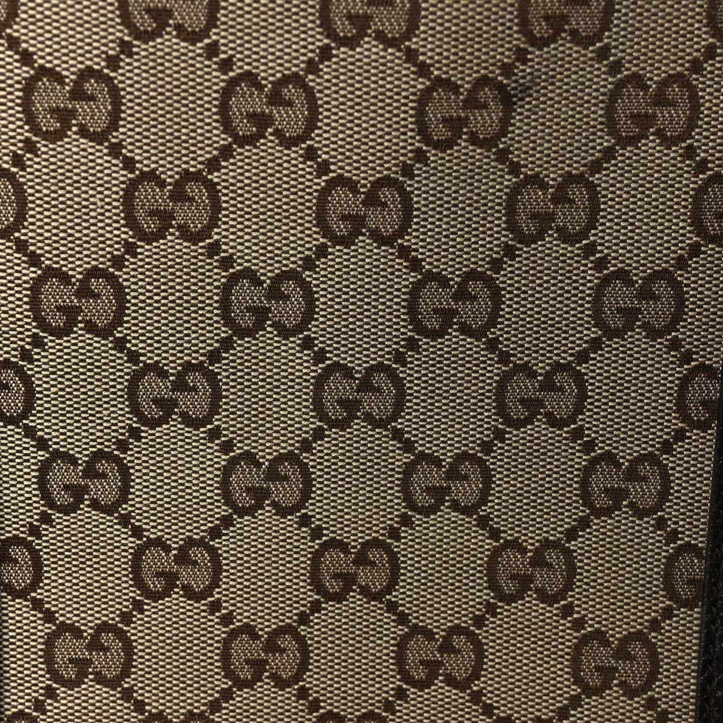 Gucci Monogram Dollar Calfskin Large Boston Duffle Bag Beige Ebony Testa di Moro Marrone Scuro
