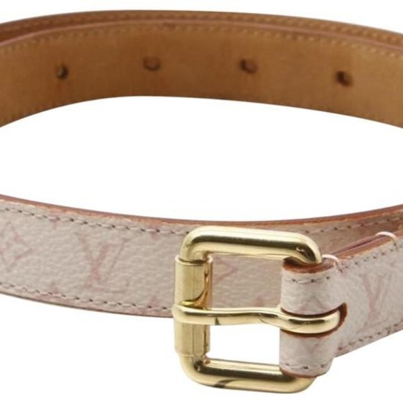 Louis Vuitton Ceinture Cherry Blossom Belt Goldtone