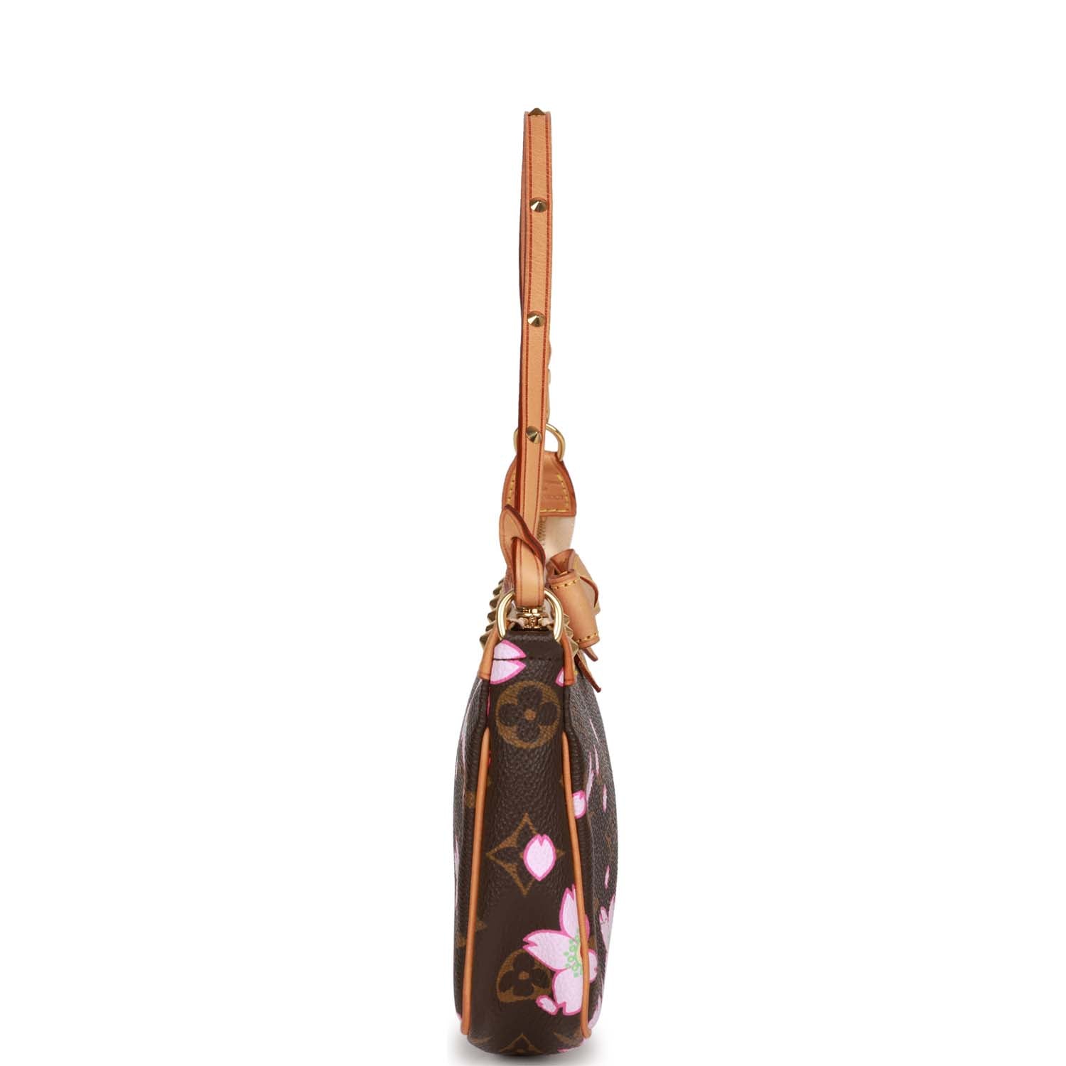   Louis Vuitton x Takashi Murakami Monogram Cherry Blossom Pochette Gold Hardware