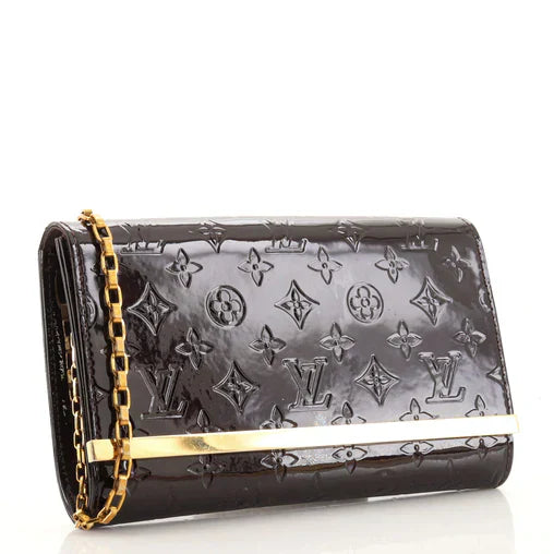 Louis Vuitton Amarante Rossmore MM Monogram Vernis Clutch Bag