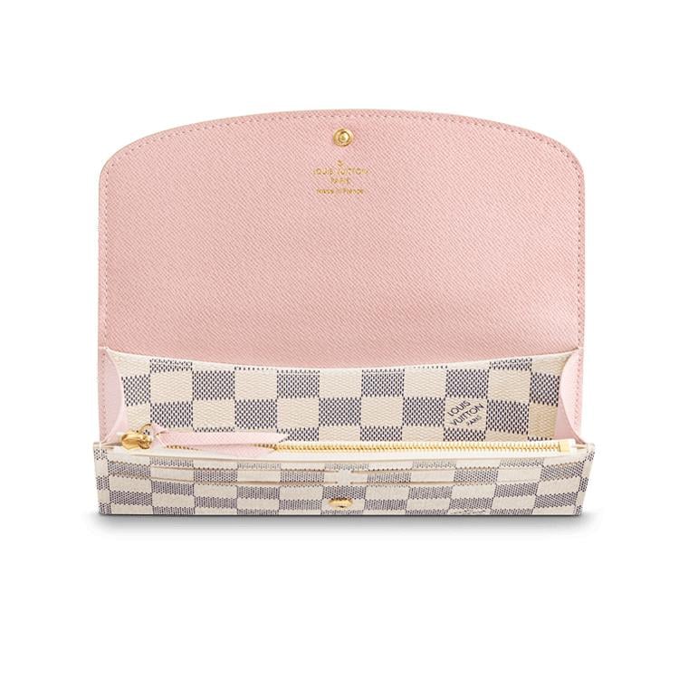 Louis Vuitton Azur Emilie Rose Ballerine Damier Wallet Case