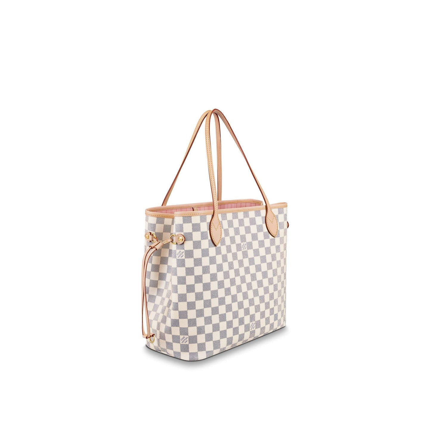 Louis Vuitton AZUR MM ROSE POCHETTE Damier Neverfull Tote Bag