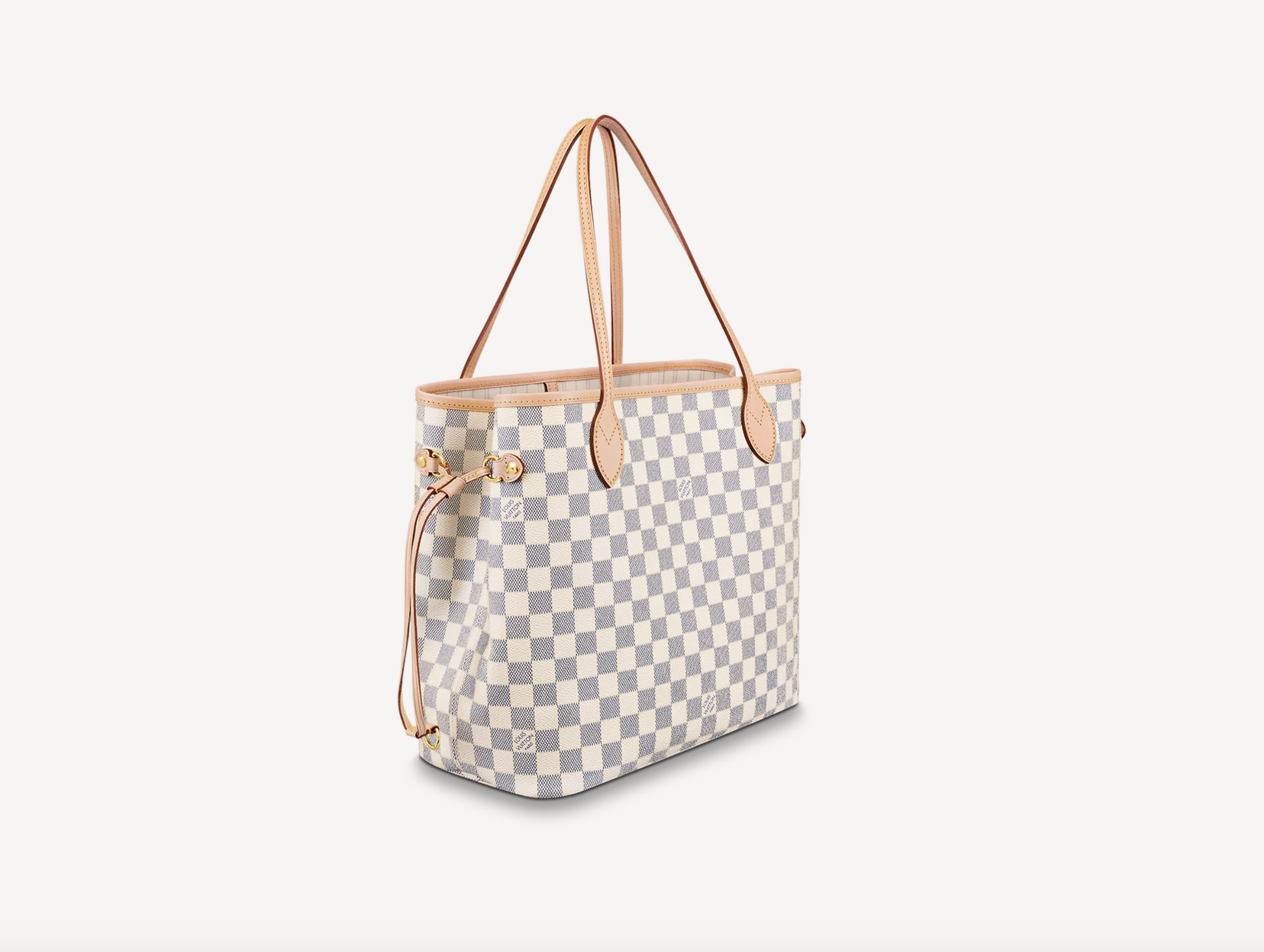 Louis Vuitton AZUR MM Damier Neverfull Tote Bag