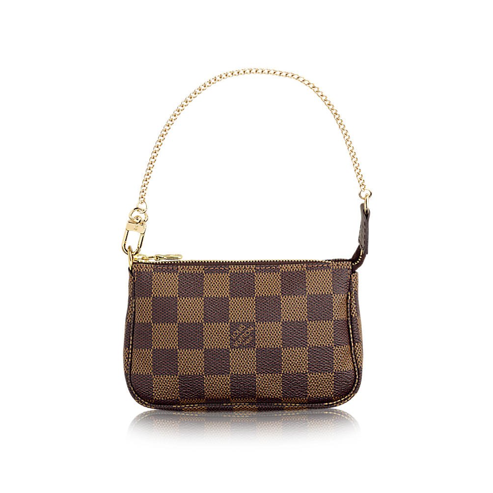 Louis Vuitton Ebene Pochette Damier Clutch Bag Mini Pochette