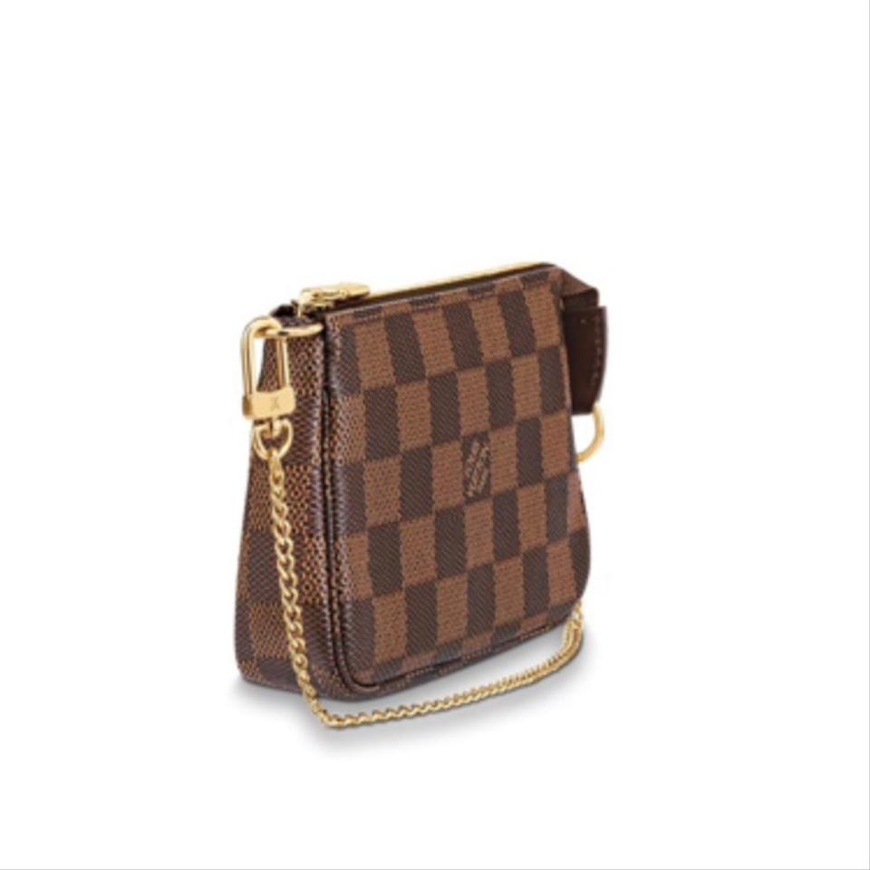 Louis Vuitton Ebene Pochette Damier Clutch Bag Mini Pochette