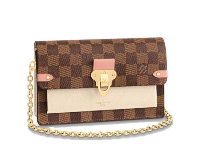 Louis Vuitton EBENE VAVIN ON CREAM Damier Wallet Case
