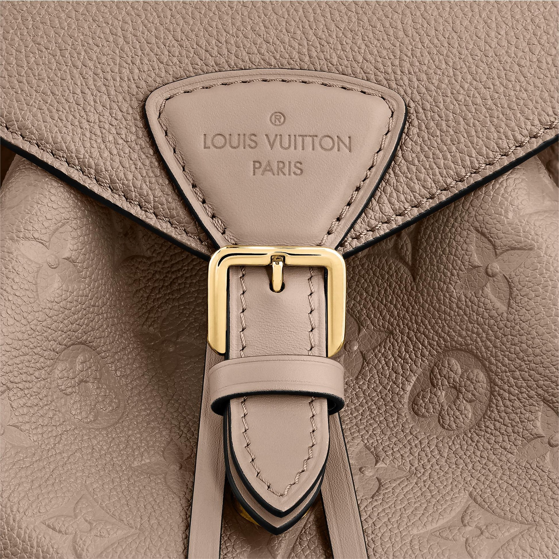 Louis Vuitton Montsouris PM Tourterelle Backpack Empreinte