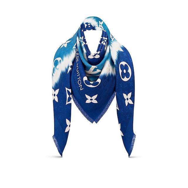Louis Vuitton Escale Collection Giant Scarf Shawl Monogram