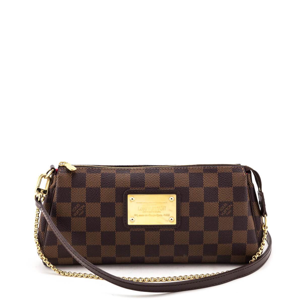 Louis Vuitton Eva Ebene -Pochette Damier Clutch Bag