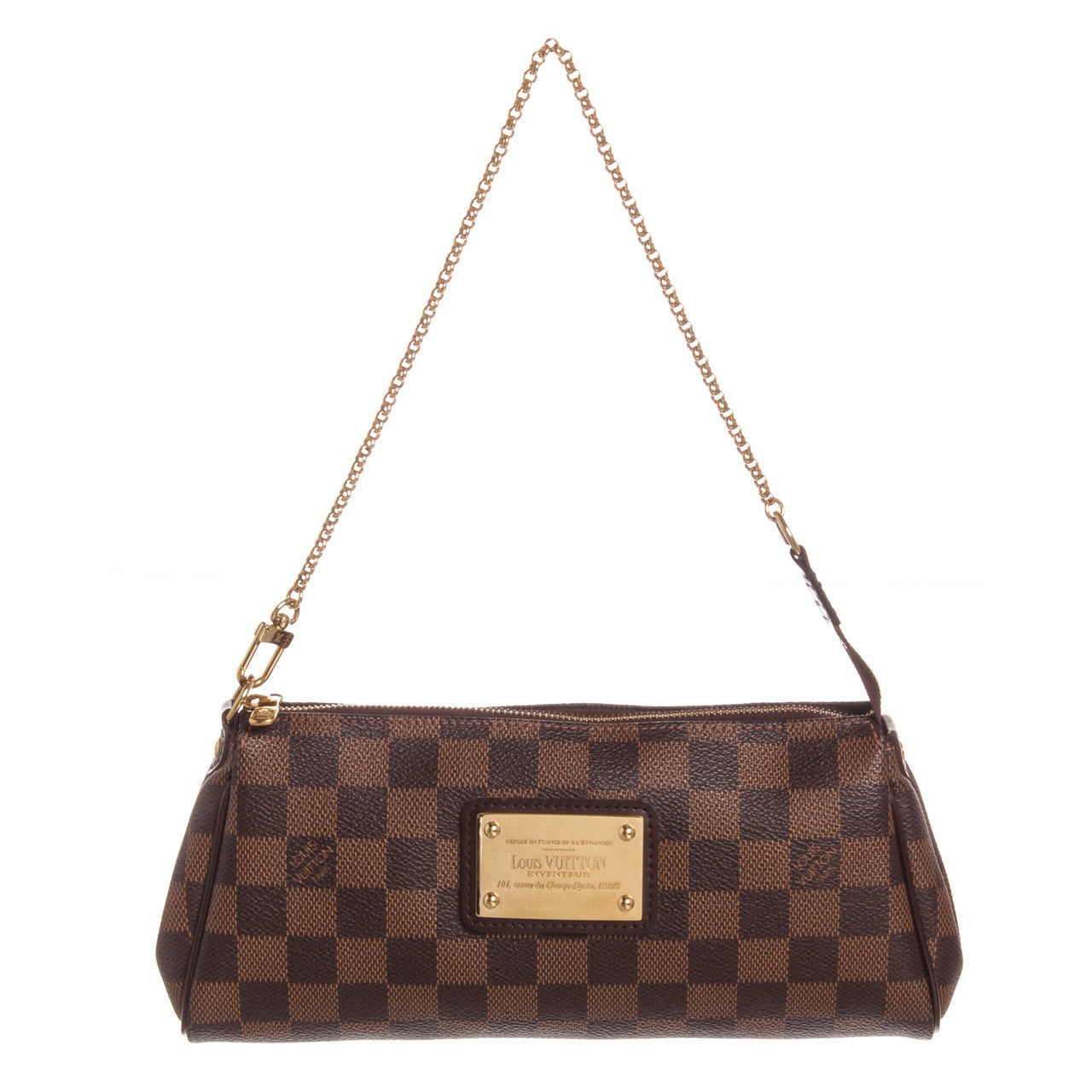 Louis Vuitton Eva Ebene -Pochette Damier Clutch Bag