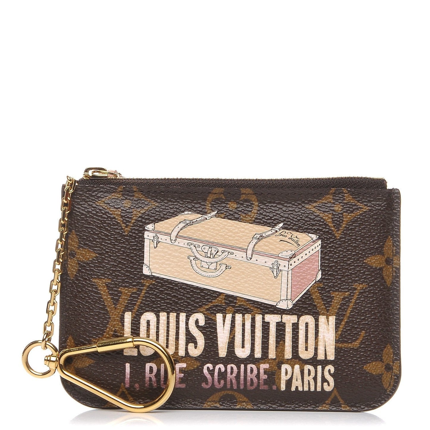 Louis Vuitton LIMITED EDITION AFFICHE KEY PURSE Monogram Handbag