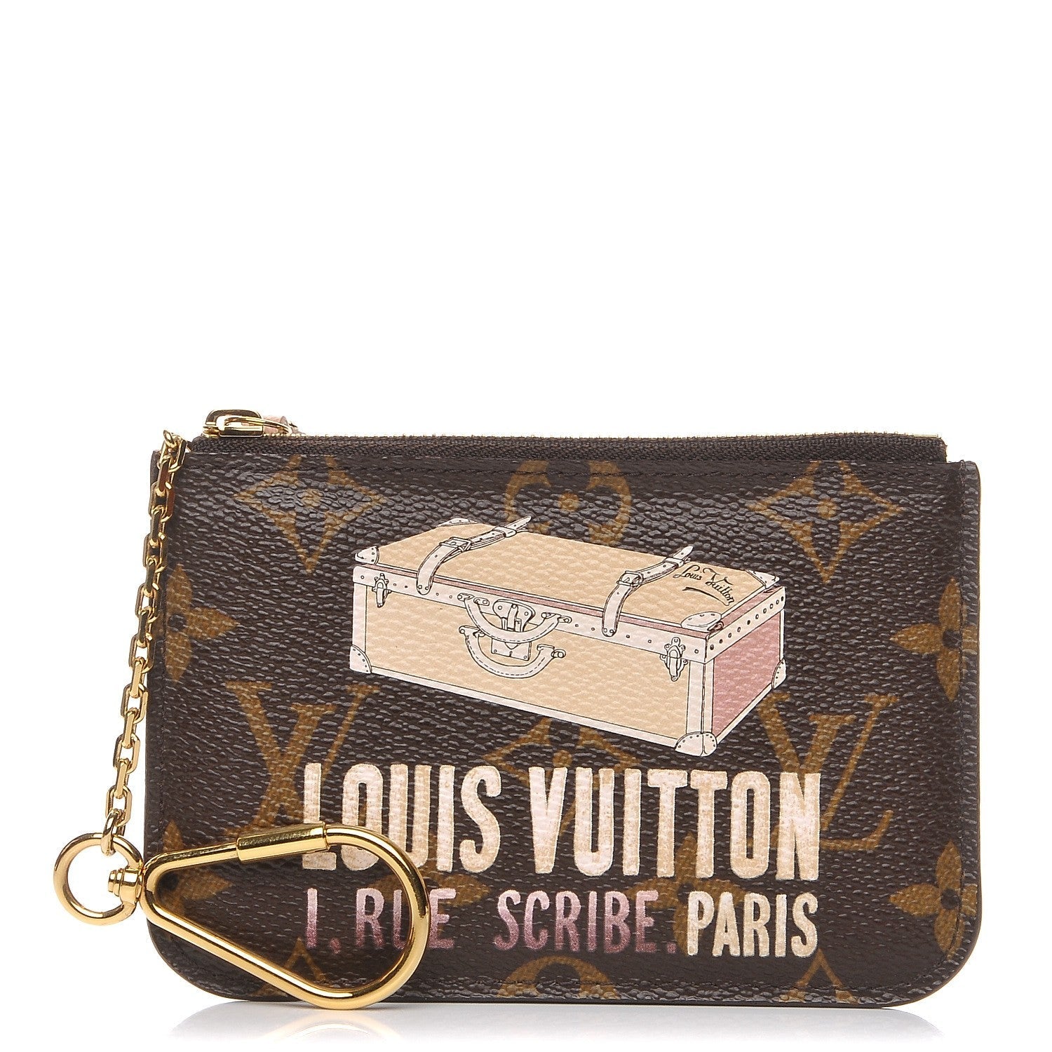 Louis Vuitton LIMITED EDITION AFFICHE KEY PURSE Monogram Handbag