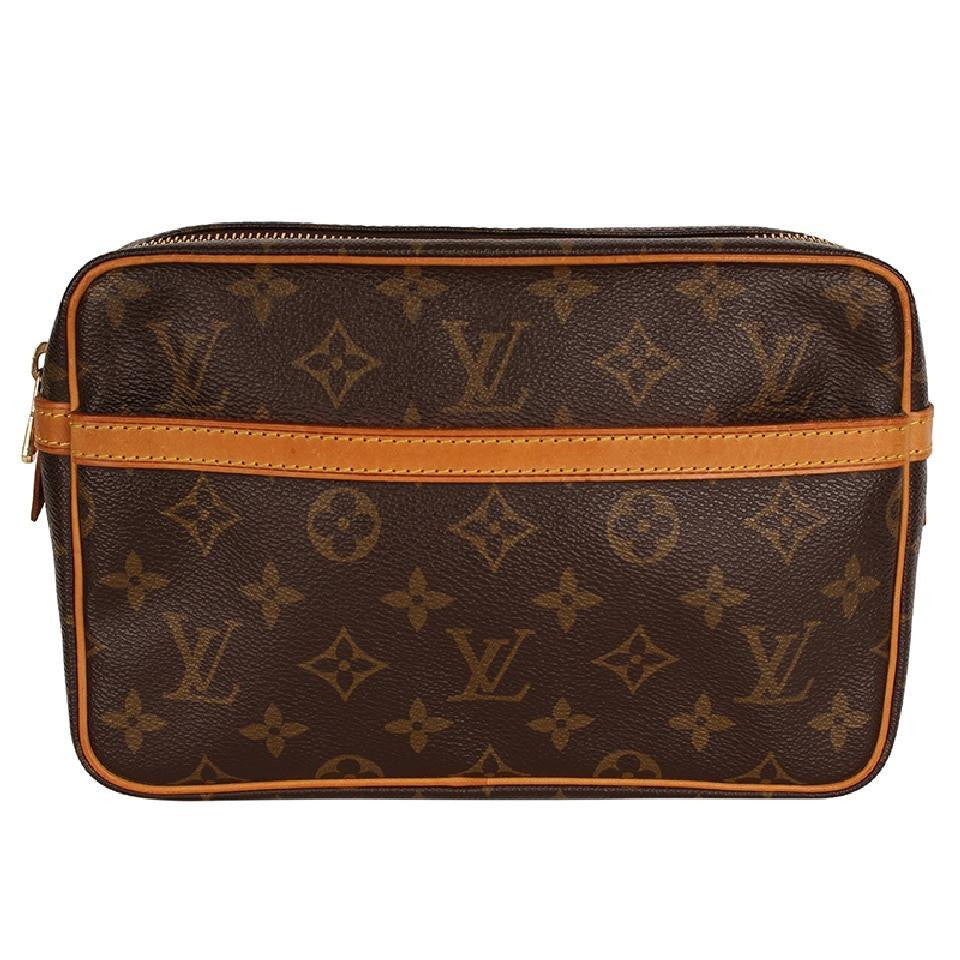 Louis Vuitton Compiegne Pochette Monogram Clutch Bag