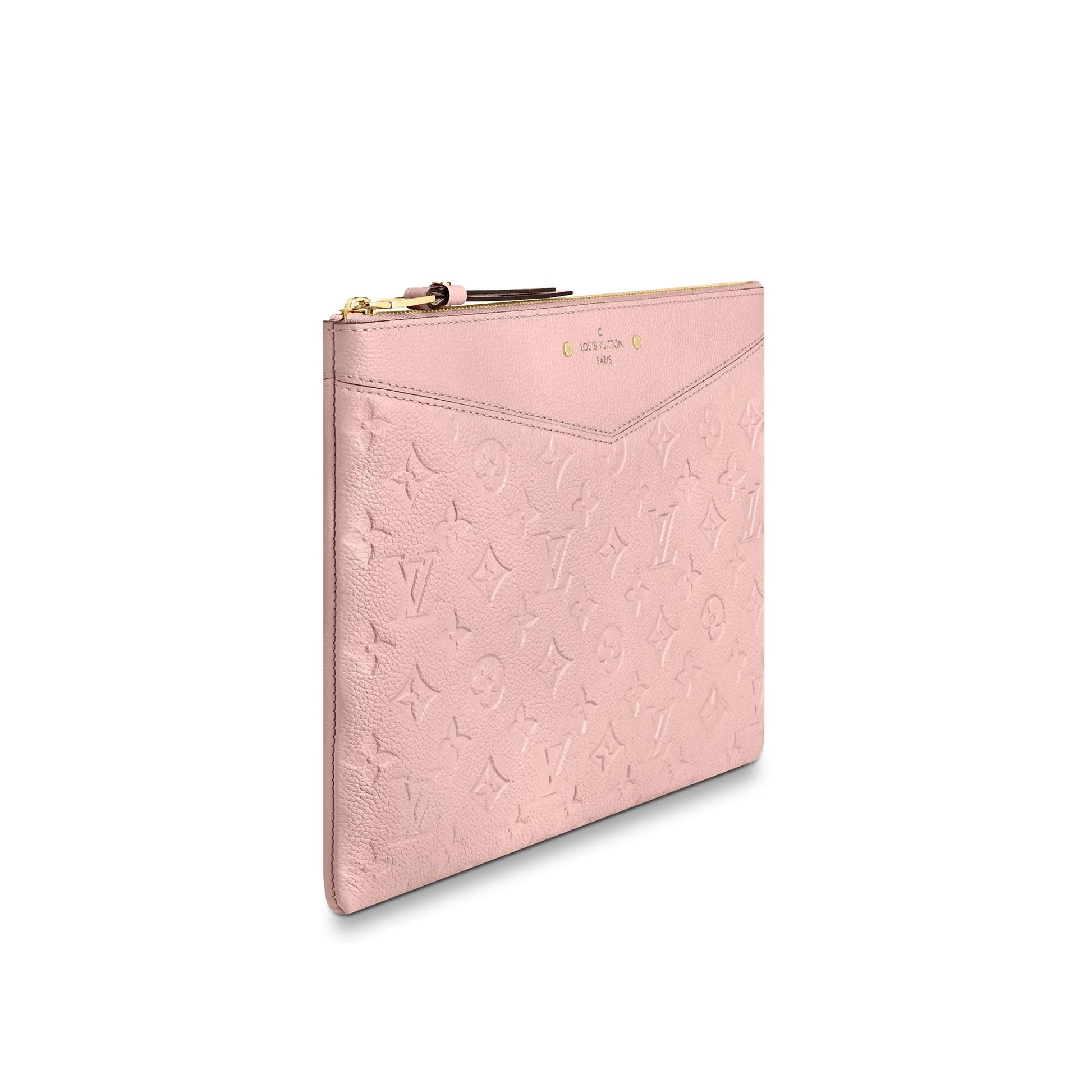 Louis Vuitton DAILY ROSE POUDRE Monogram Empreinte Leather Handbag