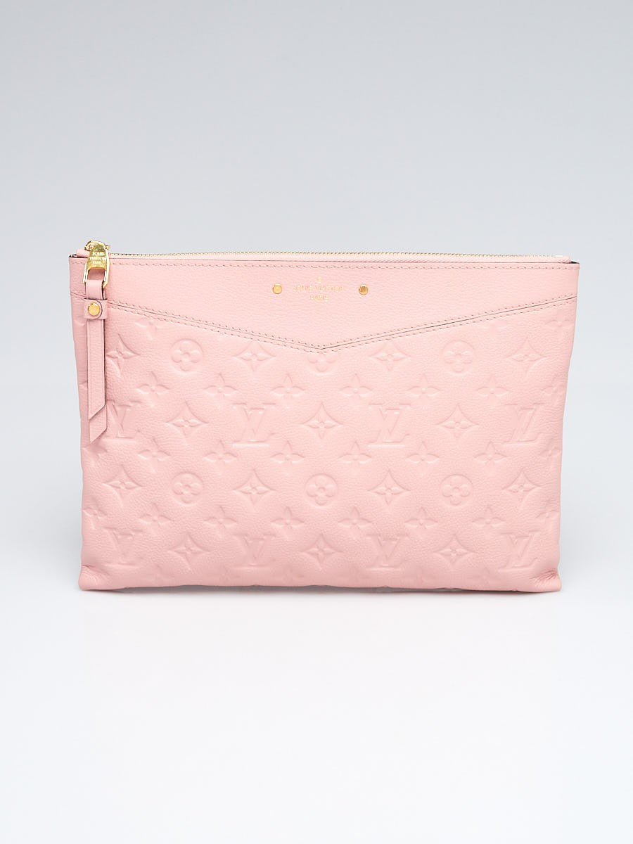 Louis Vuitton DAILY ROSE POUDRE Monogram Empreinte Leather Handbag