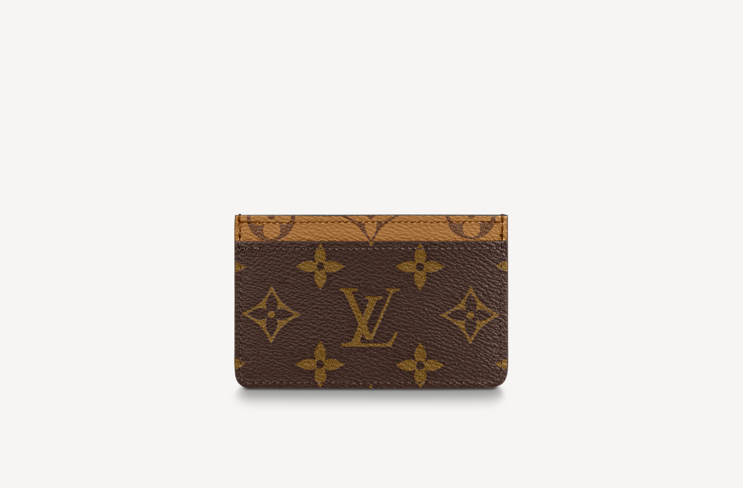 Louis Vuitton REVERSE CARD HOLDER Monogram Wallet Case
