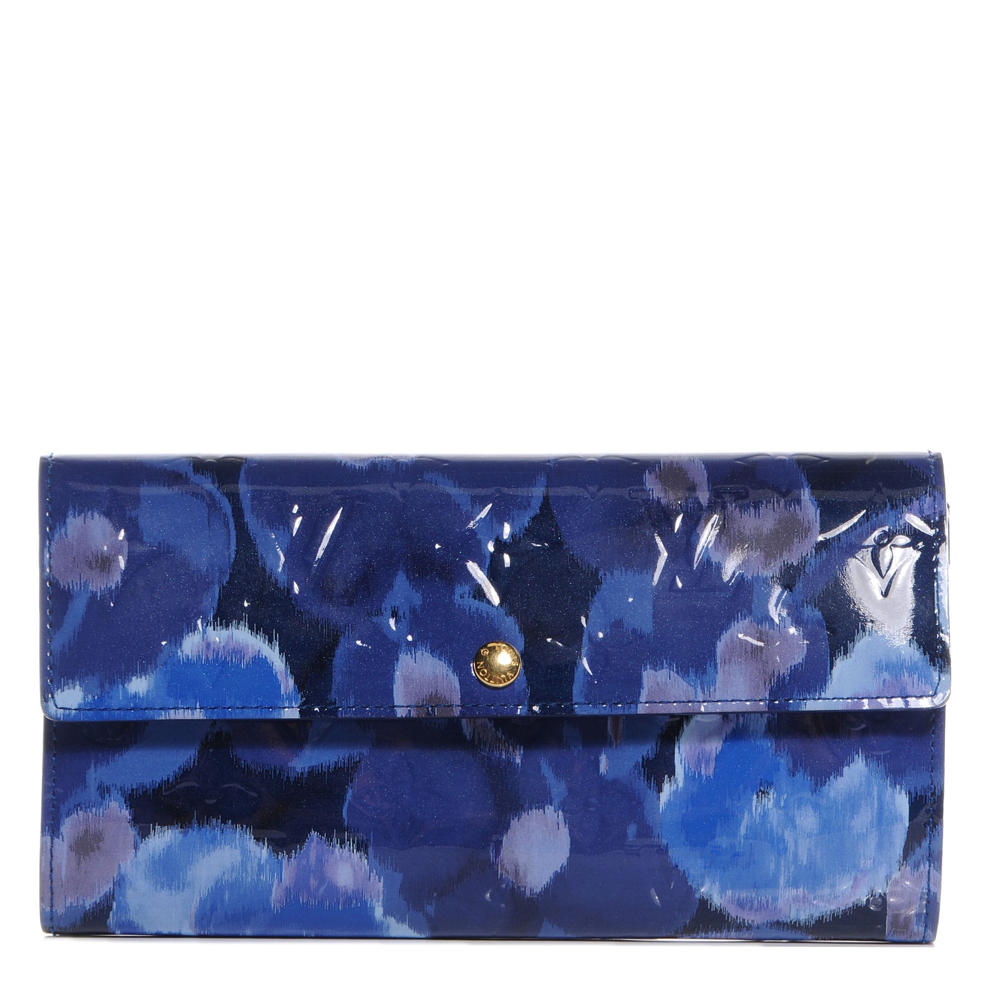 Louis Vuitton Ikat Sarah Grand Blue Vernis Wallet Case