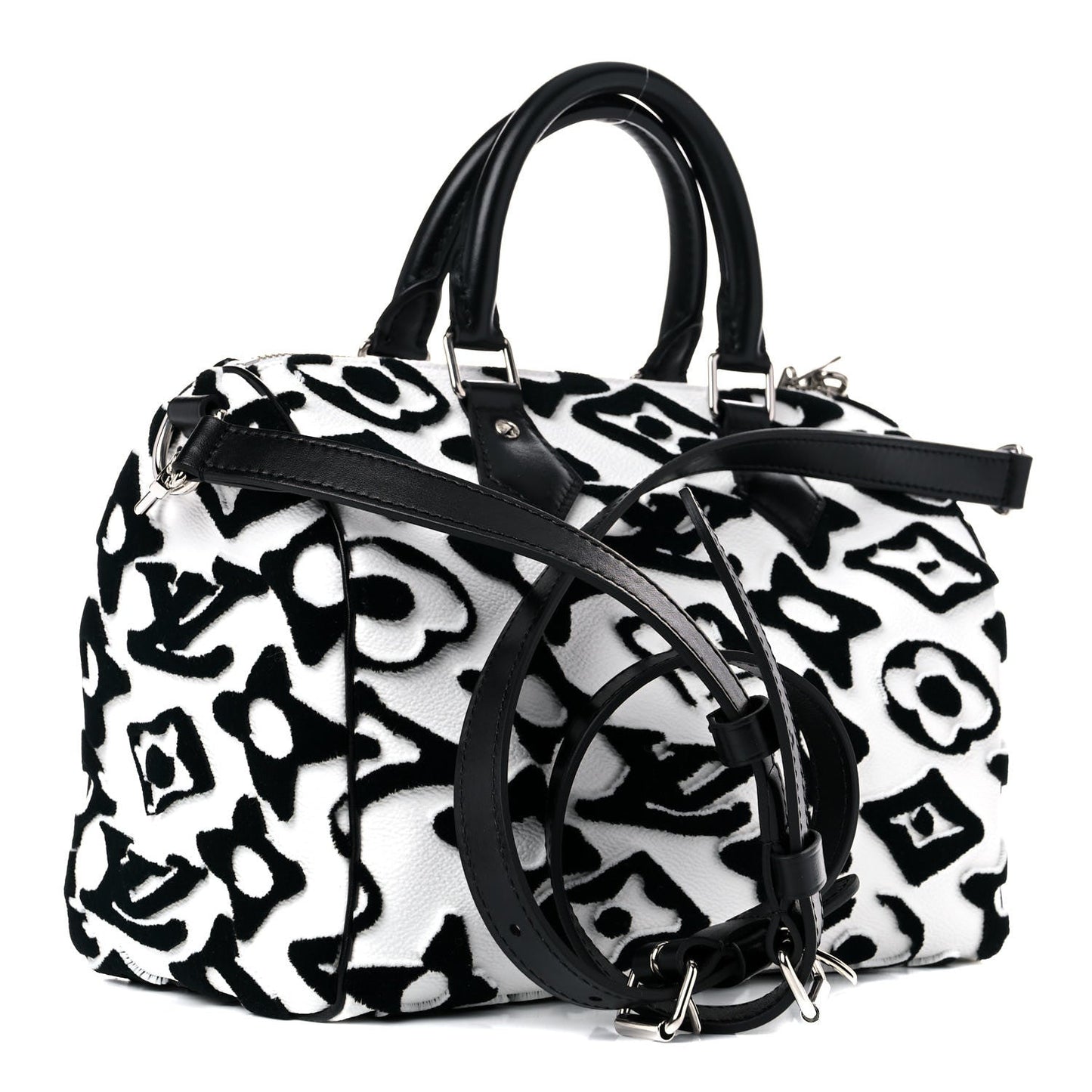 Louis Vuitton X UF Tufted Speedy Bandouliere Monogram Handbag