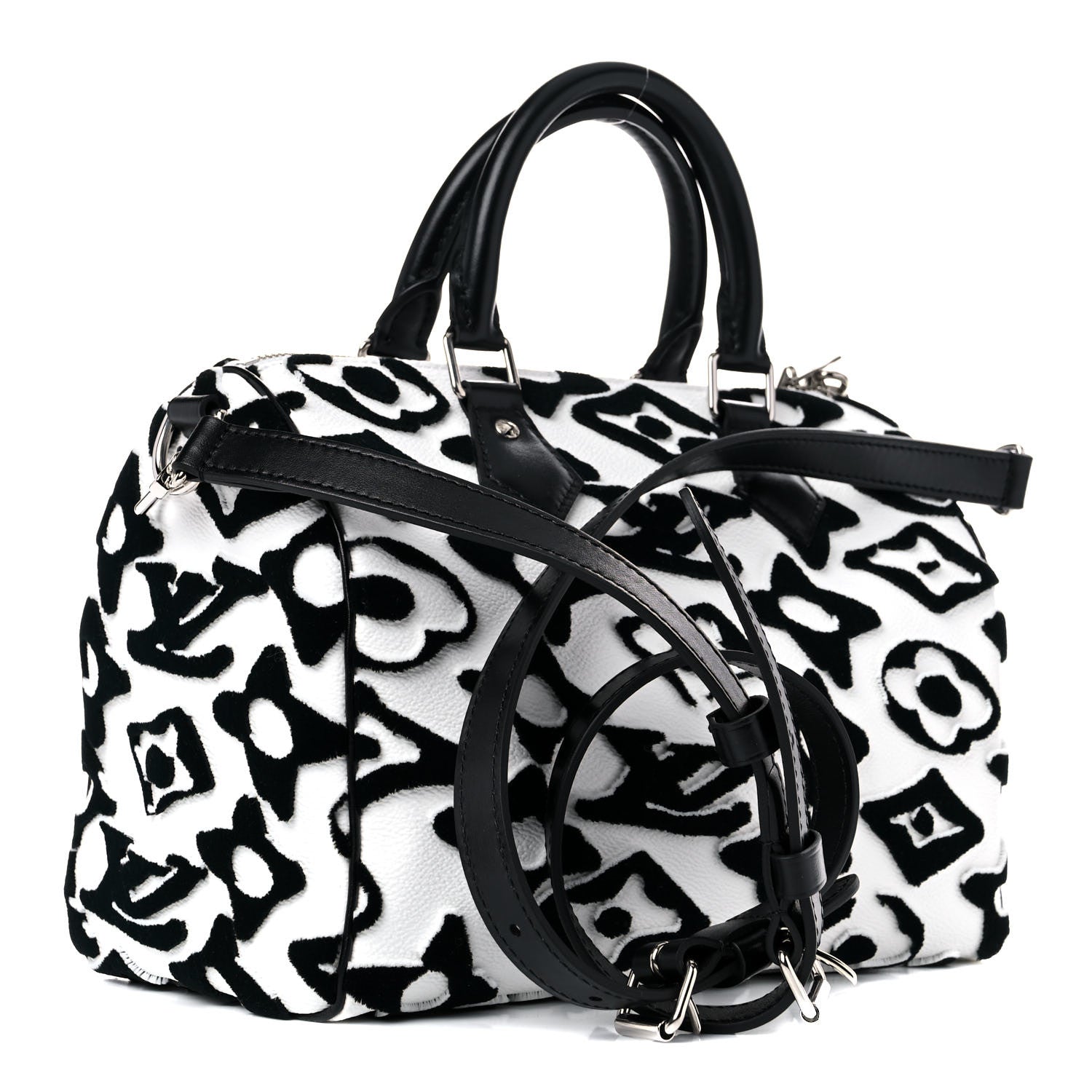 Louis Vuitton X UF Tufted Speedy Bandouliere Monogram Handbag