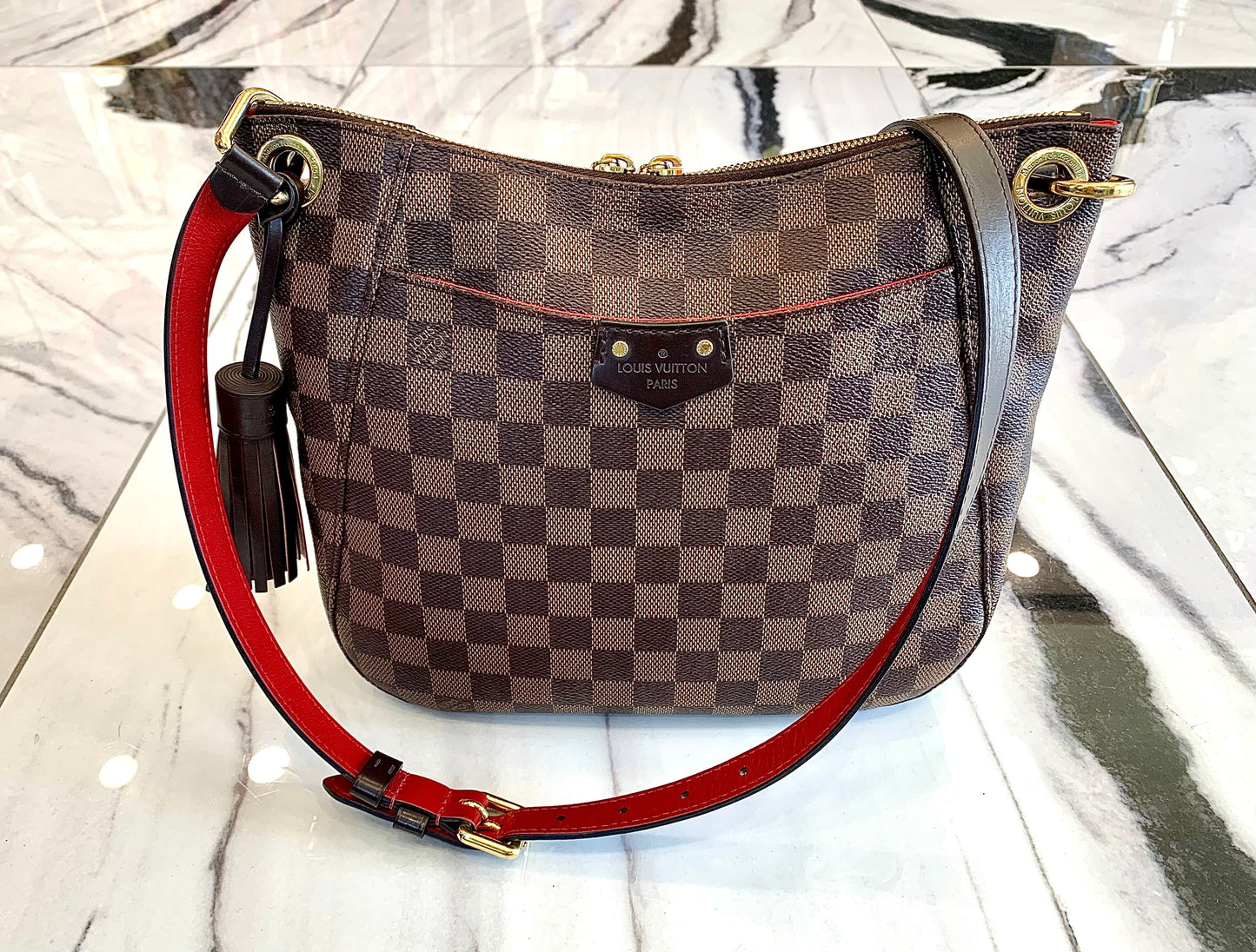 Louis Vuitton EBENE SOUTH BANK BESACE Damier Handbag