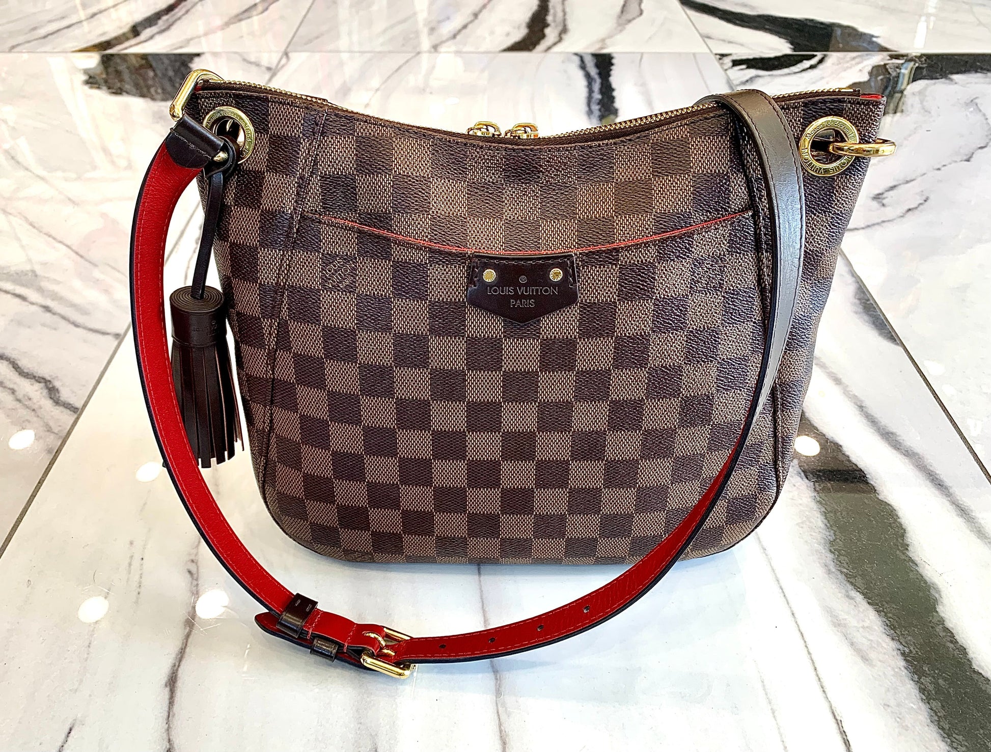 Louis Vuitton EBENE SOUTH BANK BESACE Damier Handbag