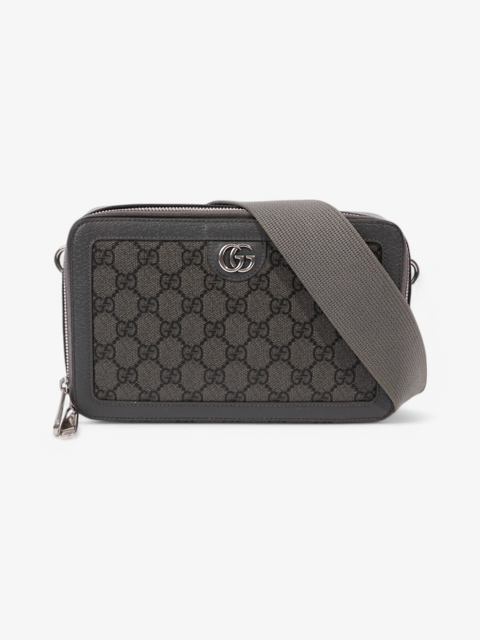 Gucci Ophidia Supreme Grey Coated Messenger Bag Canvas Travel Bag