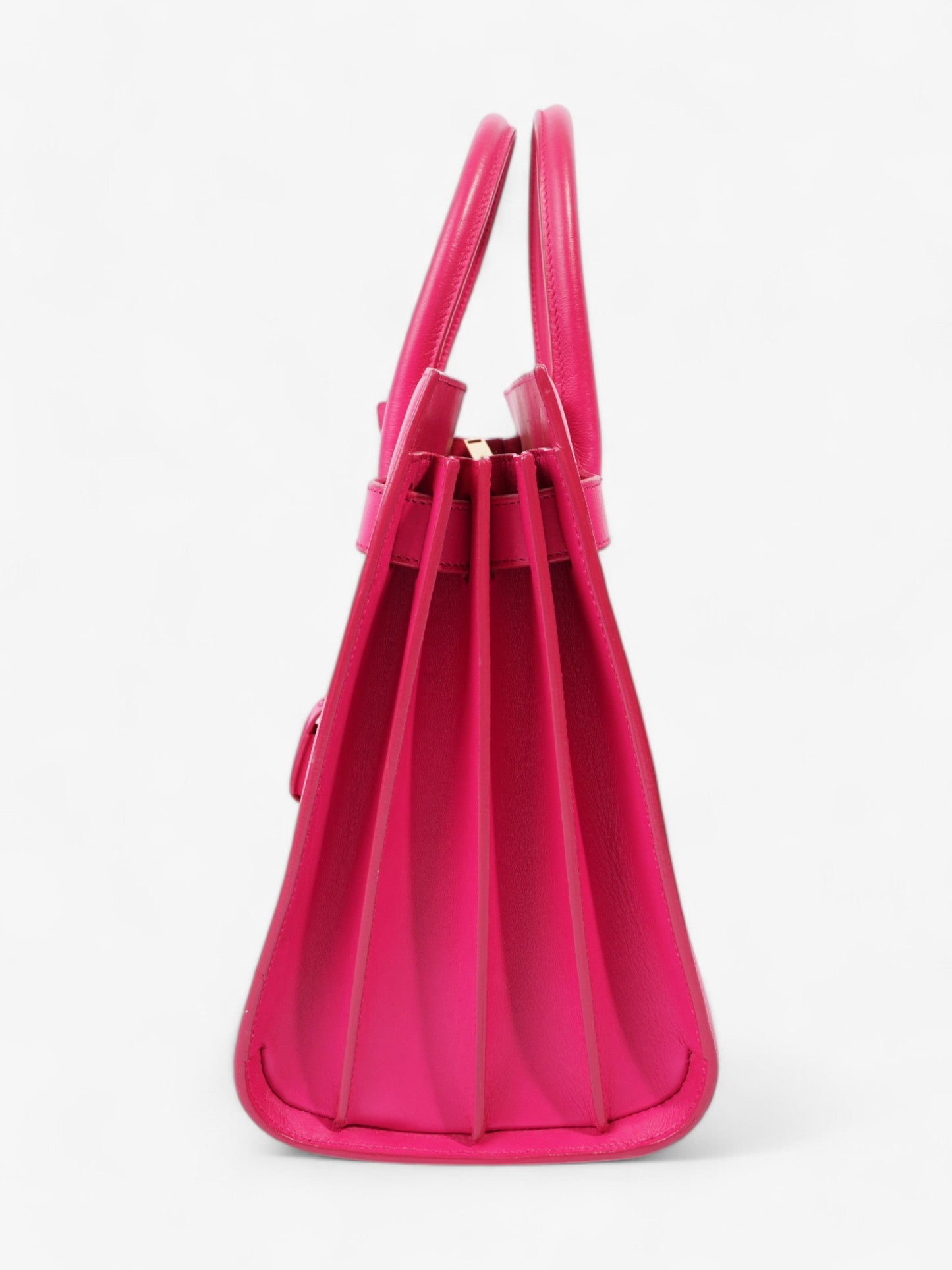 YSL Saint Laurent Sac De Jour Hot Calfskin Shoulder Bag Leather Pink Small