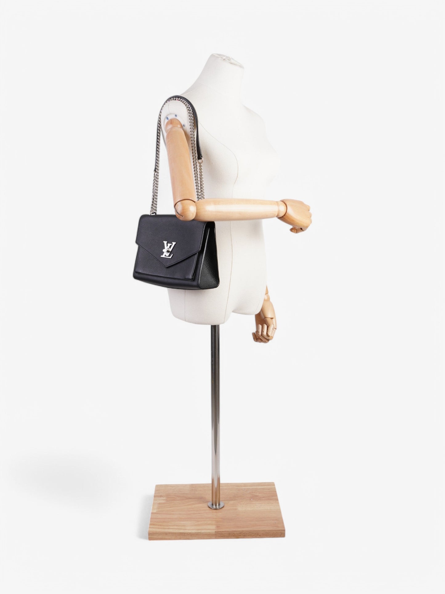 Louis Vuitton Mylockme BB Leather Black Handbag