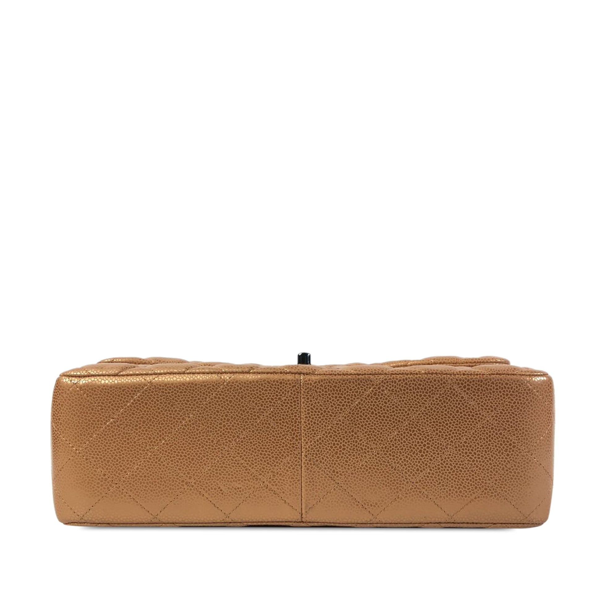 CHANEL Jumbo Classic Iridescent Caviar Double Flap Shoulder Bag