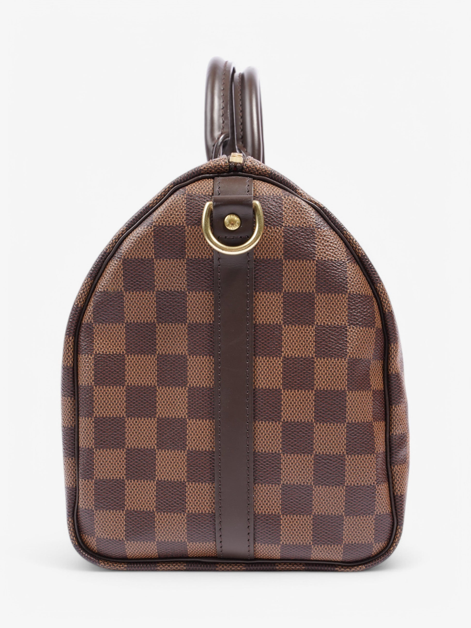 Louis Vuitton Speedy Bandouliere Ebene Coated 30 Canvas Coated Canvas Damier Apparel Canvas 34