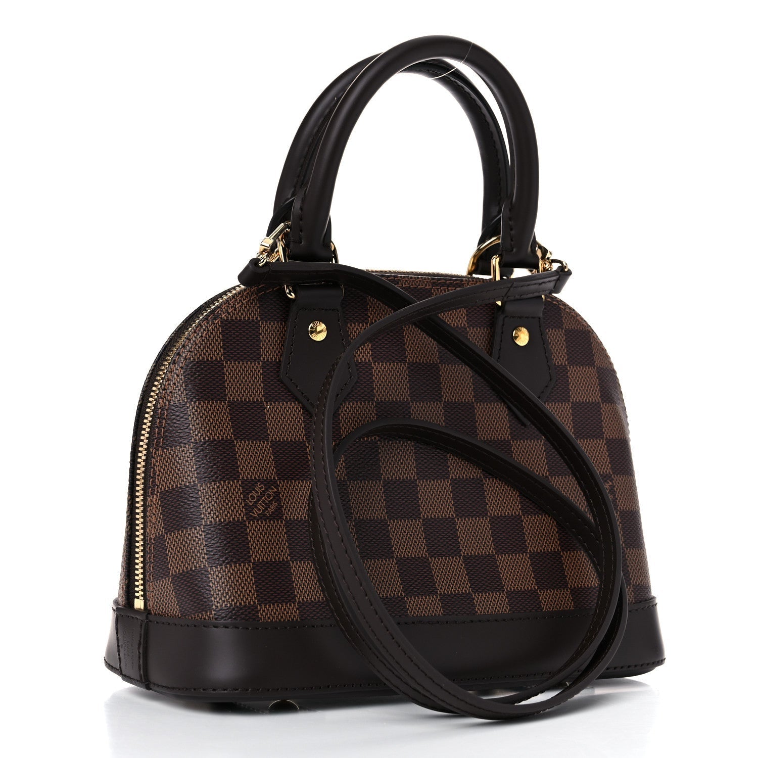 Louis Vuitton ALMA BB EBENE Damier Handbag