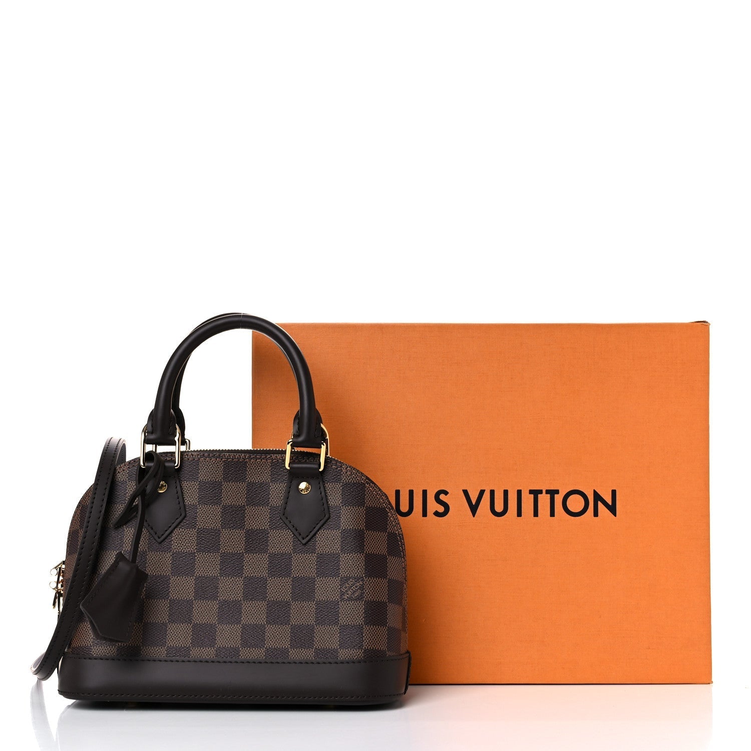Louis Vuitton ALMA BB EBENE Damier Handbag