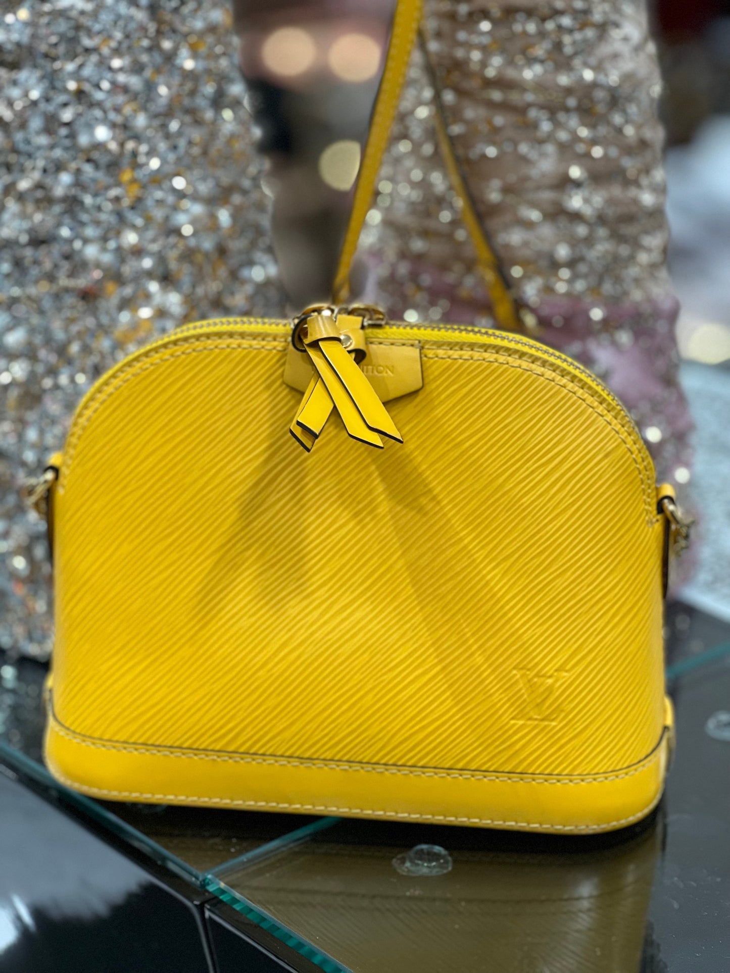 Louis Vuitton ALMA BB Epi Leather Handbag
