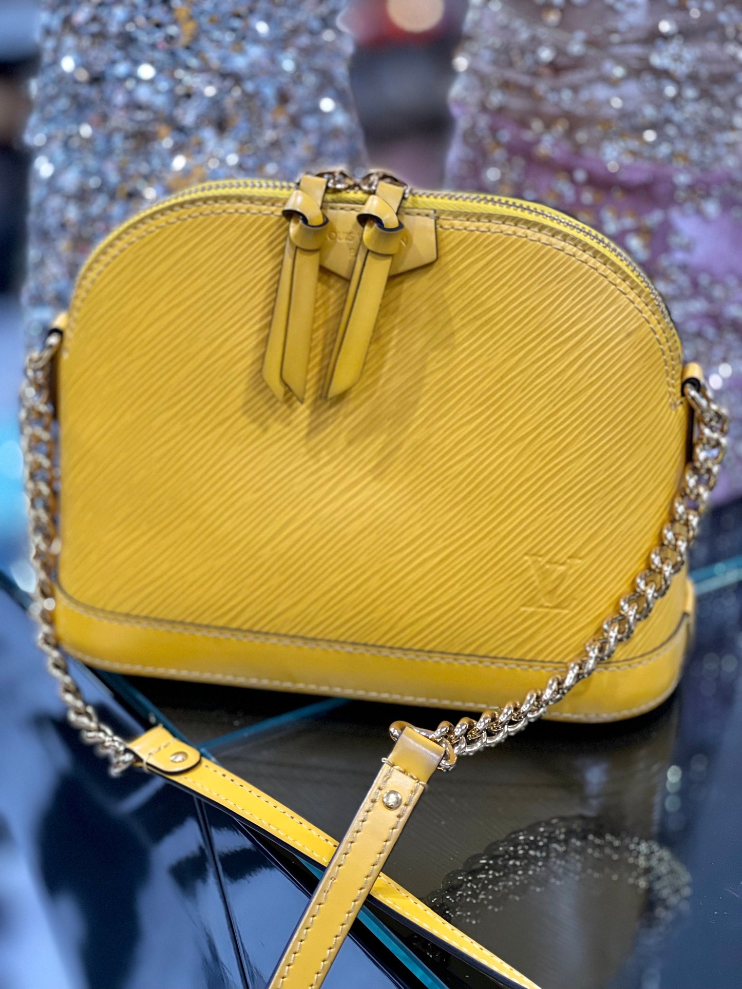 Louis Vuitton ALMA BB Epi Leather Handbag