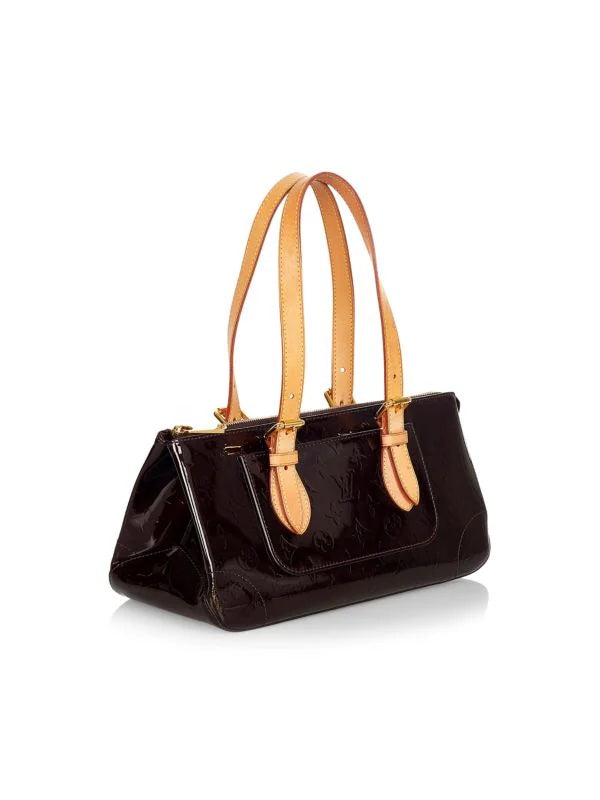Louis Vuitton ROSEWOOD AVENUE AMARANTE Monogram Vernis Handbag