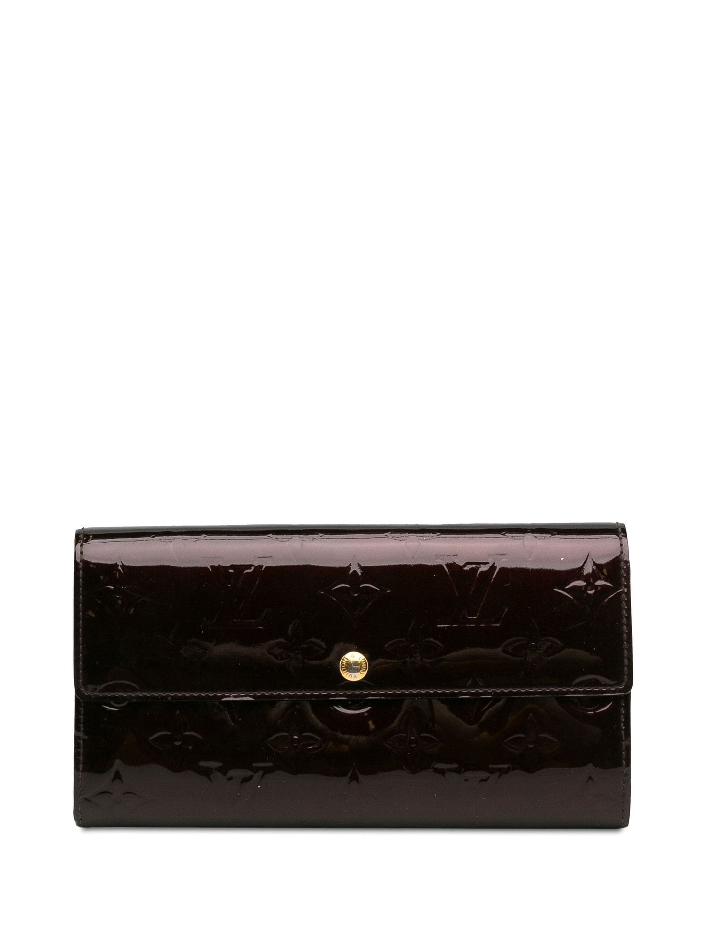 Louis Vuitton SARAH AMARANTE Monogram Vernis Wallet Case