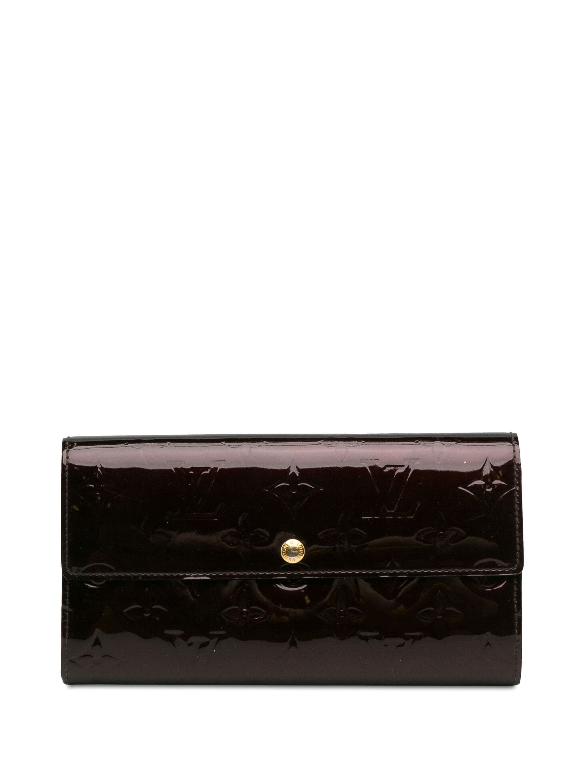 Louis Vuitton SARAH AMARANTE Monogram Vernis Wallet Case