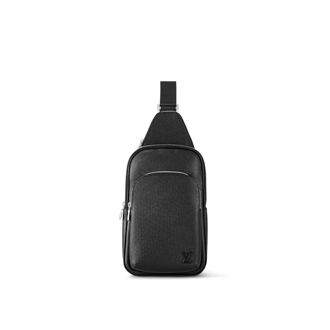 Louis Vuitton AVENUE TAIGA SLING Leather Black Crossbody Bag
